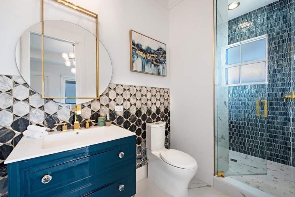 home improvements, quarter bath, quarter bathroom, shower bath
